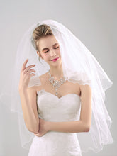 Pearl-Adorned Mid-Length Fishline Veil