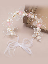 Girl Pearl Headband Pink