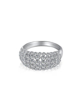 Sterling Silver White Zircon Band Ring
