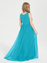 Asymmetrical Junior Bridesmaid Dresses with Scoop Neckline Jade