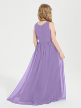Asymmetrical Junior Bridesmaid Dresses with Scoop Neckline Tahiti