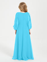 Modest Long Sleeved Junior Bridesmaid Gowns Pool