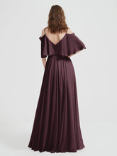 Spaghetti Strap Dresses with Flutter Sleeves Cabernet