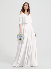 Spaghetti Strap Dresses with Flutter Sleeves Ivory