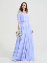 Spaghetti Strap Dresses with Flutter Sleeves Lavender