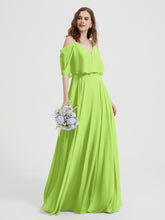 Spaghetti Strap Dresses with Flutter Sleeves Lime Green