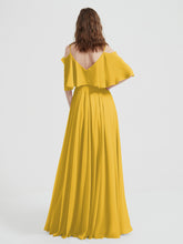 Spaghetti Strap Dresses with Flutter Sleeves Marigold