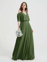 Spaghetti Strap Dresses with Flutter Sleeves Moss