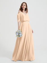 Spaghetti Strap Dresses with Flutter Sleeves Peach
