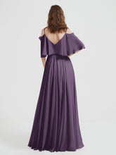 Spaghetti Strap Dresses with Flutter Sleeves Plum