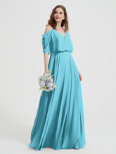 Spaghetti Strap Dresses with Flutter Sleeves Pool