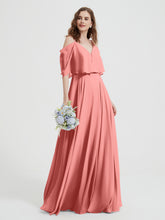 Spaghetti Strap Dresses with Flutter Sleeves Sunset