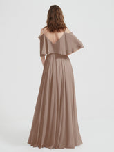 Spaghetti Strap Dresses with Flutter Sleeves Taupe