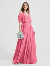 Spaghetti Strap Dresses with Flutter Sleeves Watermelon