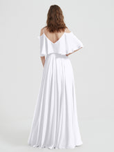 Spaghetti Strap Dresses with Flutter Sleeves White