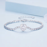 Sparkling Heart Bracelet