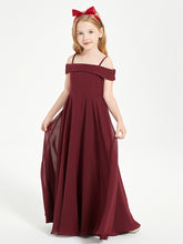 Off-the-Shoulder Dresses for Stylish Junior Bridesmaids Cabernet