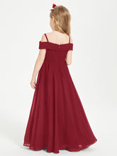 Off-the-Shoulder Dresses for Stylish Junior Bridesmaids Burgundy