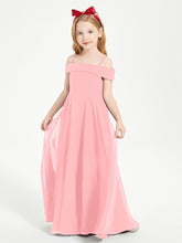 Off-the-Shoulder Dresses for Stylish Junior Bridesmaids Flamingo