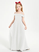 Off-the-Shoulder Dresses for Stylish Junior Bridesmaids Ivory