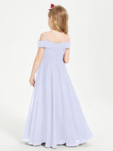Off-the-Shoulder Dresses for Stylish Junior Bridesmaids Lavender