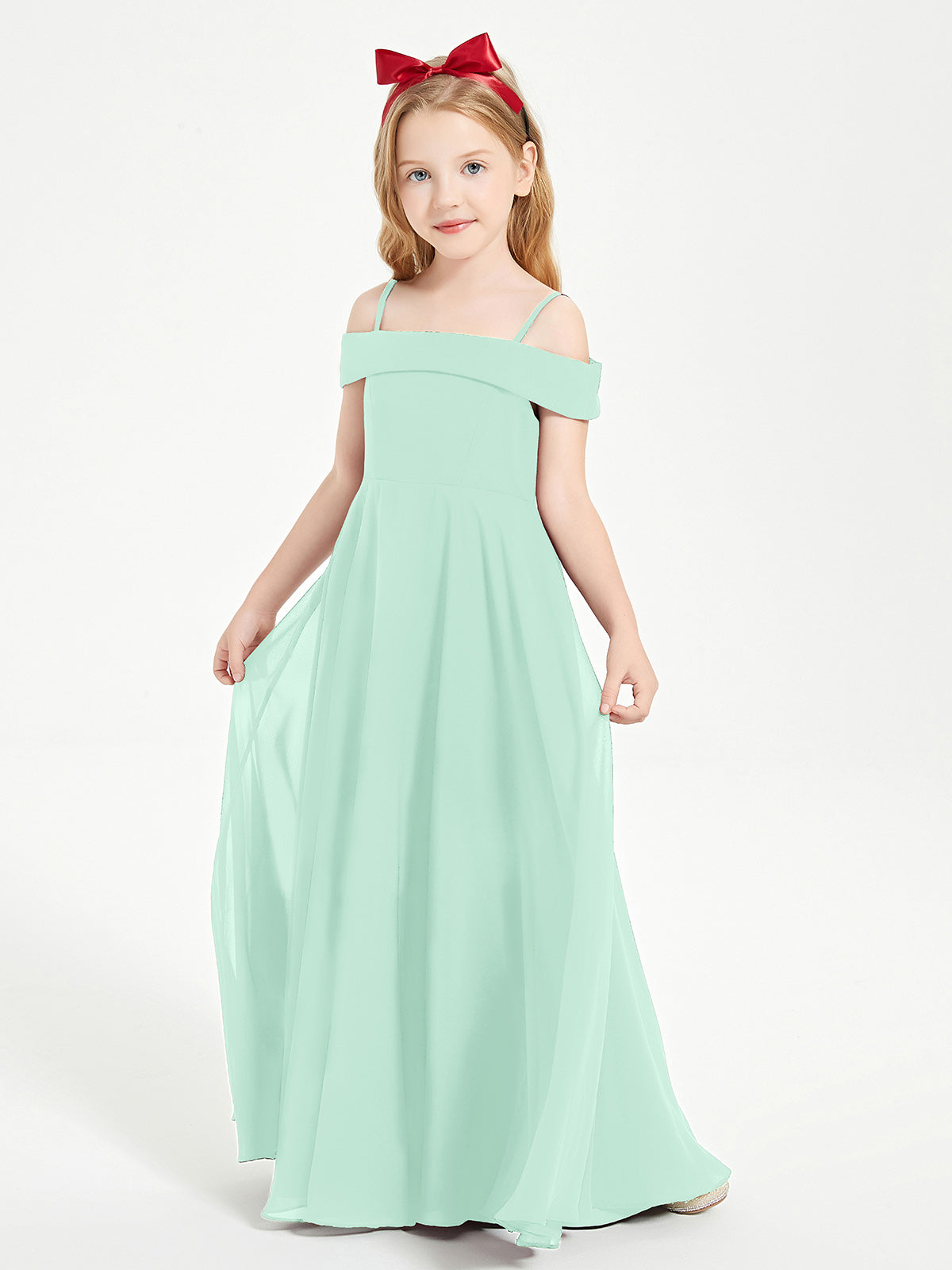 Mint green junior sale bridesmaid dresses