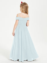 Off-the-Shoulder Dresses for Stylish Junior Bridesmaids Mist