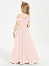 Off-the-Shoulder Dresses for Stylish Junior Bridesmaids Pearl Pink