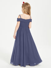 Off-the-Shoulder Dresses for Stylish Junior Bridesmaids Stormy