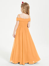 Off-the-Shoulder Dresses for Stylish Junior Bridesmaids Tangerine
