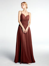 Criss-Cross Open Back Gown with Spaghetti Strap Terracotta