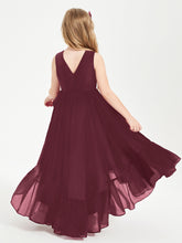 Cascading Skirt Boho Dresses for Junior Bridesmaids Cabernet