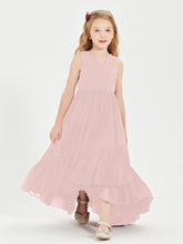 Cascading Skirt Boho Dresses for Junior Bridesmaids Dusty Rose