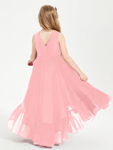 Cascading Skirt Boho Dresses for Junior Bridesmaids Flamingo