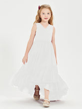Cascading Skirt Boho Dresses for Junior Bridesmaids Ivory