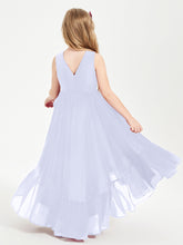 Cascading Skirt Boho Dresses for Junior Bridesmaids Lavender