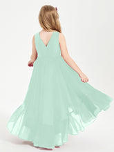 Cascading Skirt Boho Dresses for Junior Bridesmaids Mint Green