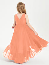Cascading Skirt Boho Dresses for Junior Bridesmaids Papaya