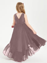 Cascading Skirt Boho Dresses for Junior Bridesmaids Vintage Mauve