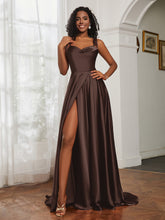 Cowl Neck Ruched Backless Dress With Slit Chocolate