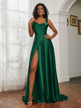 Cowl Neck Ruched Backless Dress With Slit Dark Green