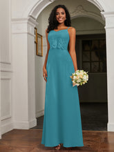 Sweetheart Spaghetti Straps Chiffon A-Line Dress Jade