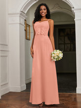 Sweetheart Spaghetti Straps Chiffon A-Line Dress Papaya