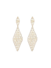 Geometric Diamond Long Earrings