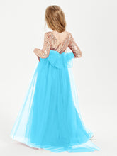 Sparkling Sequined Junior Bridesmaids Gown Pool