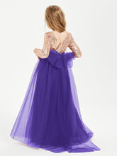 Sparkling Sequined Junior Bridesmaids Gown Regency