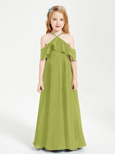 Off-the-Shoulder Long Dresses for Junior Bridesmaids Clover