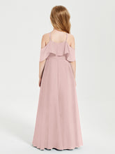 Off-the-Shoulder Long Dresses for Junior Bridesmaids Dusty Rose