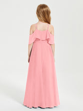 Off-the-Shoulder Long Dresses for Junior Bridesmaids Flamingo
