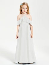 Off-the-Shoulder Long Dresses for Junior Bridesmaids Ivory